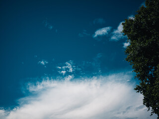 Blue sky with clouds