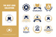 collection of education college logo design emblem concept