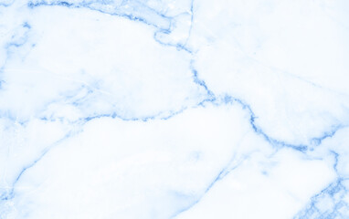 Fototapete - Marble granite blue background wall surface white pattern graphic abstract light elegant gray for do floor ceramic counter texture stone slab smooth tile silver natural for interior decoration.