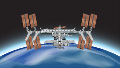 Poster - International Space Station (ISS) in Space