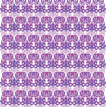 Purple Pattern With Repeating Rounded Elements