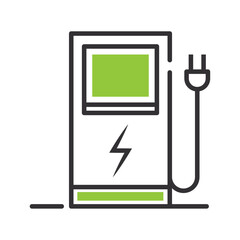 Poster - station electric charger