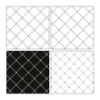 Seamless set of patterns with a transparent background. A repeatable background with a square quilted pattern. Diamond shape and quilting textures for drawing padded flat sketches.