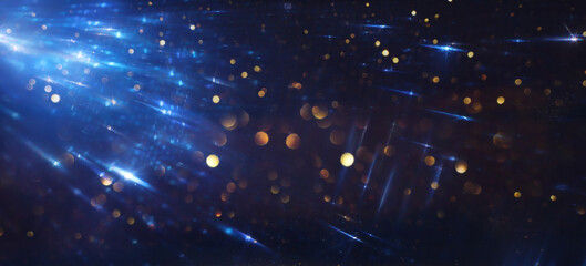 Wall Mural - Blurred refraction light, bokeh or organic flare overlay effect