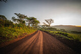 Fototapeta  - Sunrise over the Ngorongoro Conservation Area in Tanzania