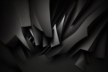 Poster - black abstract background,. Generative AI