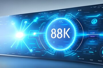 Futuristic computer user interface concept art