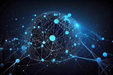 abstract technology network connection
