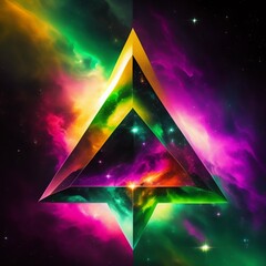 Wall Mural - background space planets and stars, bright colors, abstraction