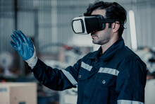 Virtual Reality Goggles Are Worn By Robotics Specialists To Facilitate Remote Support, Robotic Automation, And Workstation Optimization, All Of Which Have The Potential To Save Both Time And Cost.