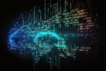 Programming code abstract technology background of software developer and Computer script