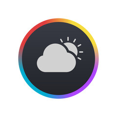 Sticker - Mostly Cloudy - Pictogram (icon) 