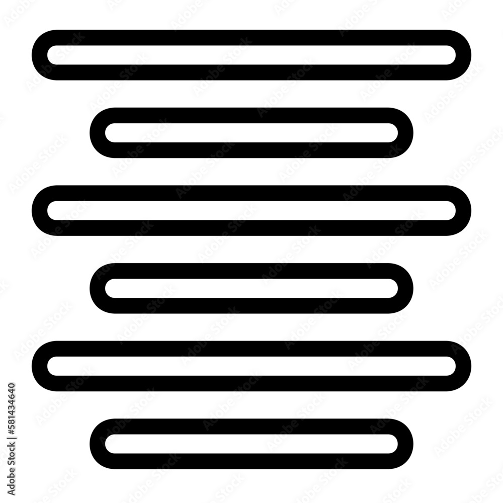 center align line icon