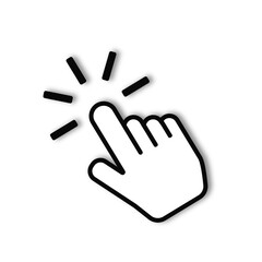 illustration finger hand cursor icon for click symbol