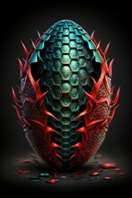 Fantasy Dragon Egg Creature Concept Design Illustration Generative Ai