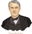 Thomas Alva Edison was an American inventor  invented the phonograph, motion picture camera, and electric light bulb