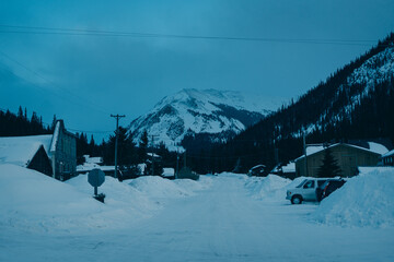 Canvas Print - Snowy scene, Montezuma, Colorado