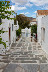 Wall Mural - Greece. Tinos island of art, Cycladic architecture at Pyrgos village