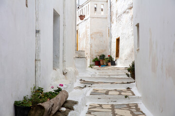 Wall Mural - Greece. Tinos island of art, Cycladic architecture at Pyrgos village