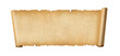 © daboost - Old paper horizontal banner. Parchment scroll isolated on white