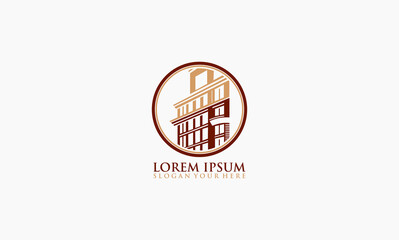 Wall Mural - building concept design company template logo