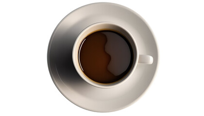 coffee cup on transparent background, 3d, high resolution