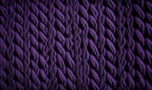  A Close Up Of A Purple Knitted Material With A Pattern Of Wavy Lines On It's Sides And A Black Background With A White Dot In The Middle.  Generative Ai
