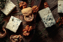 Blue Cheese With Walnuts And Thyme.