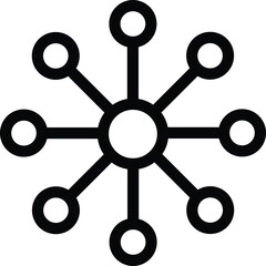 network connection icon vector . connections icon isolated on a white background, designed for web a