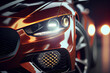 © Imaginarium_photos - Orange and black luxury suv, Modern car headlight close up scene