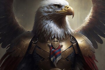 Wall Mural - majestic and courageous: ushering in a new age of honor and valor generative ai