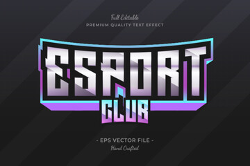 Wall Mural - Esport Club Gradient editable premium text effect font style
