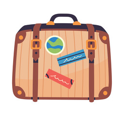 Wall Mural - retro suitcase icon