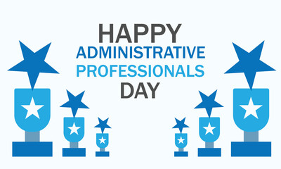 Wall Mural - Administrative Professionals Day. Template for background, banner, card, poster 