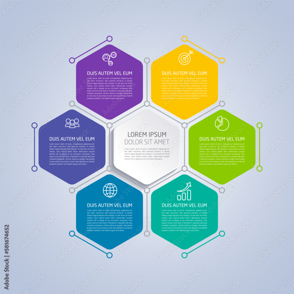 Business infographic template with step or option design. Infographics ...