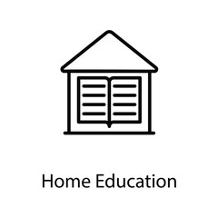 Home education icon design stock illustration