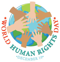 Sticker - World Human Rights Day Poster Design