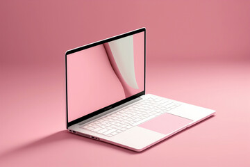 Laptop, computer mockup, no background