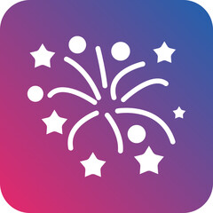 Sticker - Vector Design Firework Icon Style