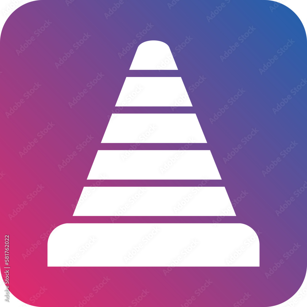 Vector Design Cone Icon Style