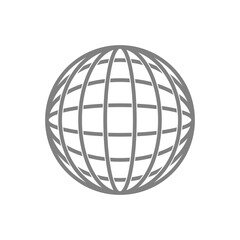 Sticker - Globe icon. Worldwide icon isolated on transparent background