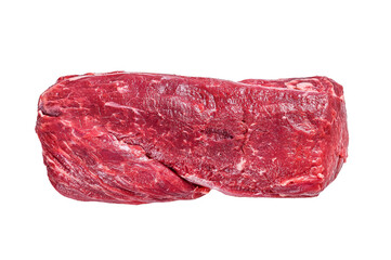 Poster - Raw Whole Tenderloin beef meat.  Isolated, transparent background.