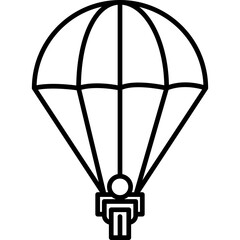 Poster - Parachuting Icon