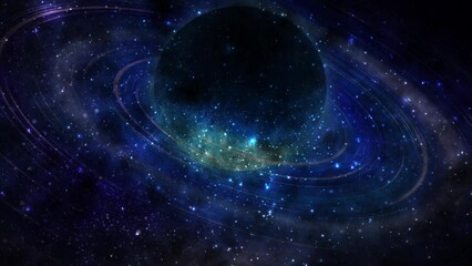Wall Mural - Abstract space galaxy with stars and constellations futuristic with glow effect, abstract background.