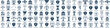 © irfan - Simple elegant law firm logo collection , justice logo set , blue and white background
