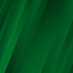 Fototapete - Geometric Green Background with Diagonal Stripes and Gradients. Vector Minimalist Backdrop for Irish St. Patrick Day. Modern Sleek Texture