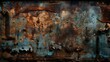© Denis Yevtekhov - Grungy metal texture with gritty, corroded surface Generative AI