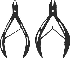 Wall Mural - cuticle nippers silhouette