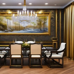 Wall Mural - Your current dining room, but 10x more luxurious3, Generative AI