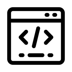 coding icon for your website, mobile, presentation, and logo design.